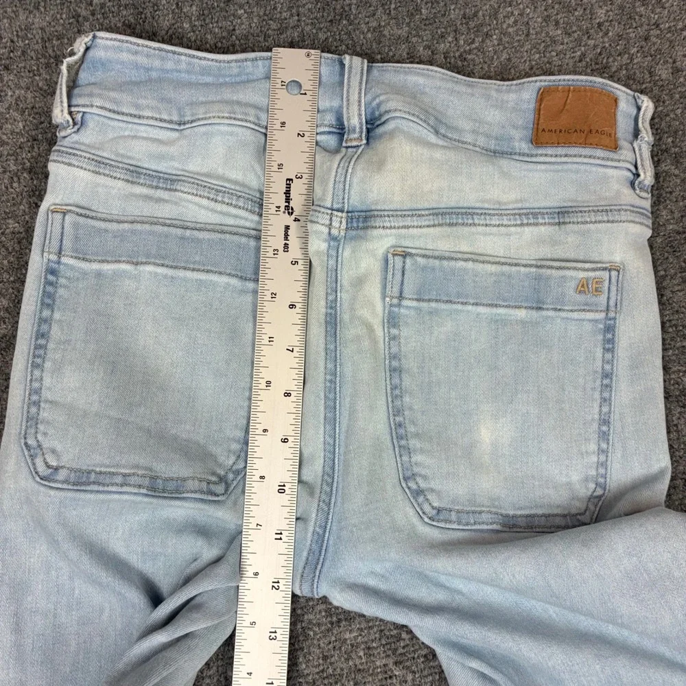 American Eagle Next Level Stretch Skinny Jeans Light Wash Womens Size 6